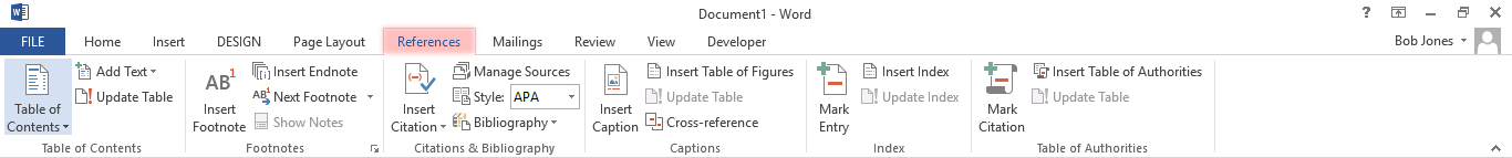 References Ribbon