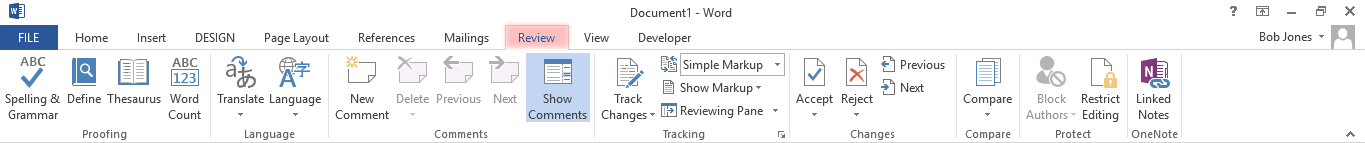 Review Ribbon